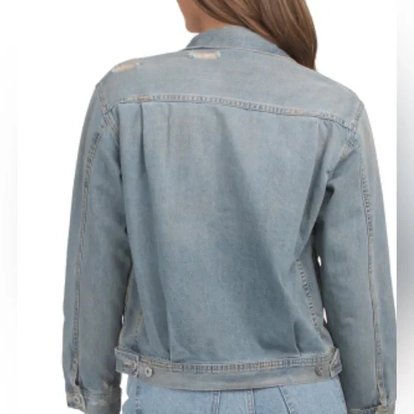 Ag Adriano Goldschmied
denim jacket.size large color denim blue - Picture 2 of 12